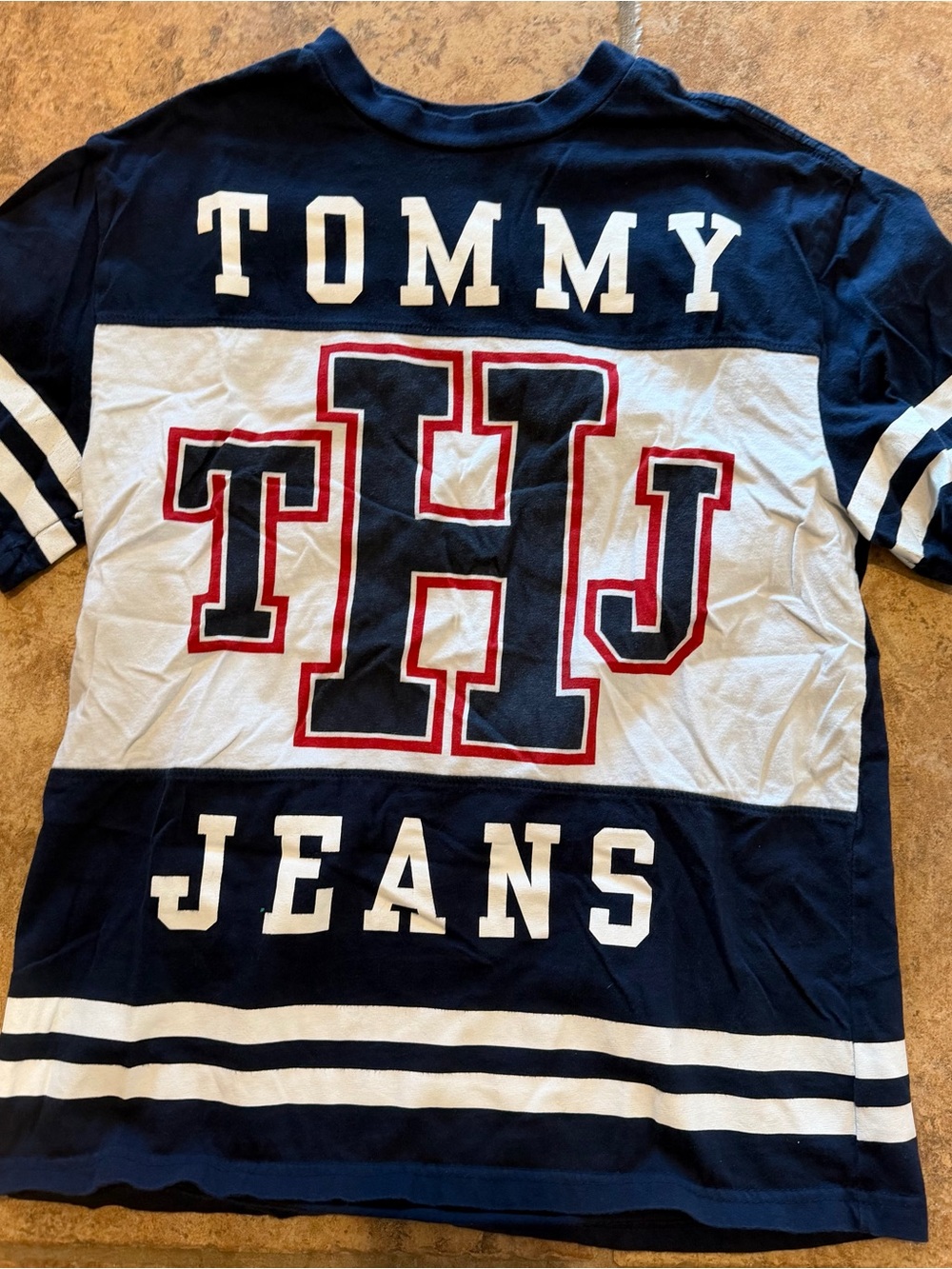 Tommy Hilfiger Navy & White Logo Tee